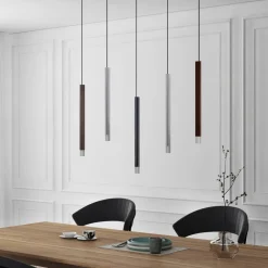 Lucande LED-pendellampe Stoika, 88 cm, 5 lyskilder, metal