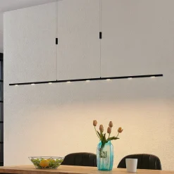 Lucande Pendellamper|Pendellamper>LED-pendellampe Stakato, 180 cm, 8 lyskilder, dæmpbar
