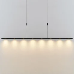 Lucande Pendellamper|Pendellamper>LED-pendellampe Stakato, 180 cm, 8 lyskilder, dæmpbar