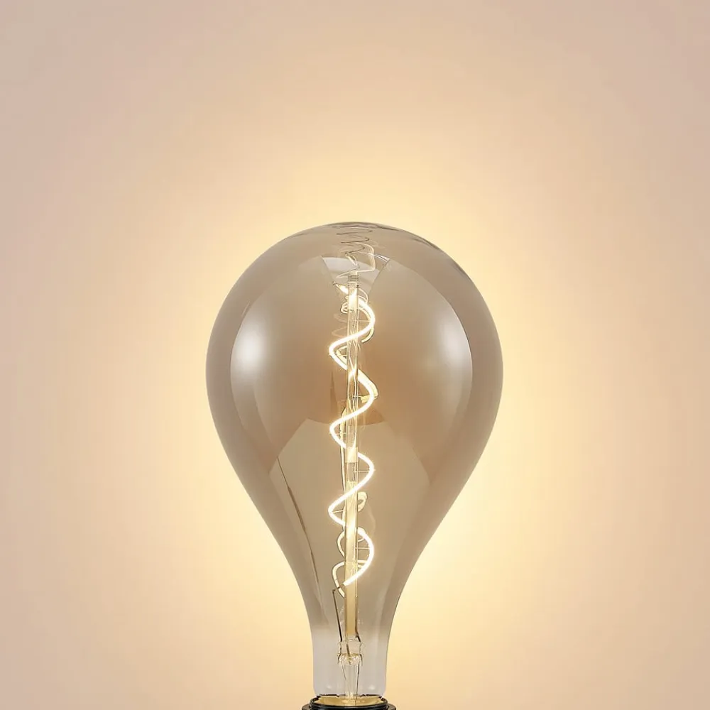 Lucande LED-pære E27 A160 4W 1.800K dæmpbar røgfarvet