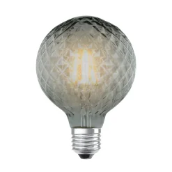 Lucande Dæmpbar Led-Pære|Led Pærer>LED-pære E27 G95 4W 1.800K dæmpbar røg