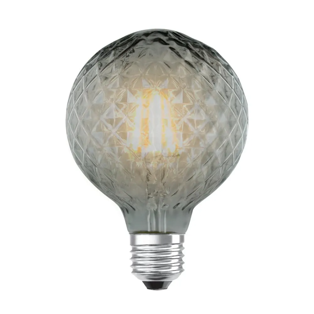 Lucande Dæmpbar Led-Pære|Led Pærer>LED-pære E27 G95 4W 1.800K dæmpbar røg