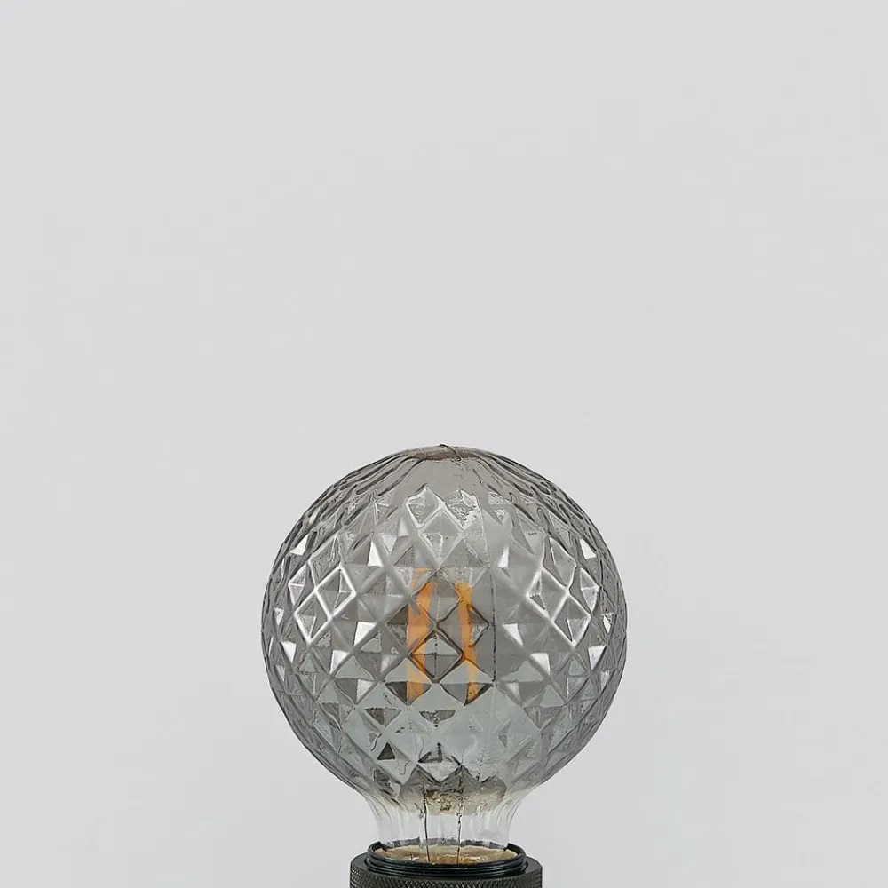 Lucande Dæmpbar Led-Pære|Led Pærer>LED-pære E27 G95 4W 1.800K dæmpbar røg