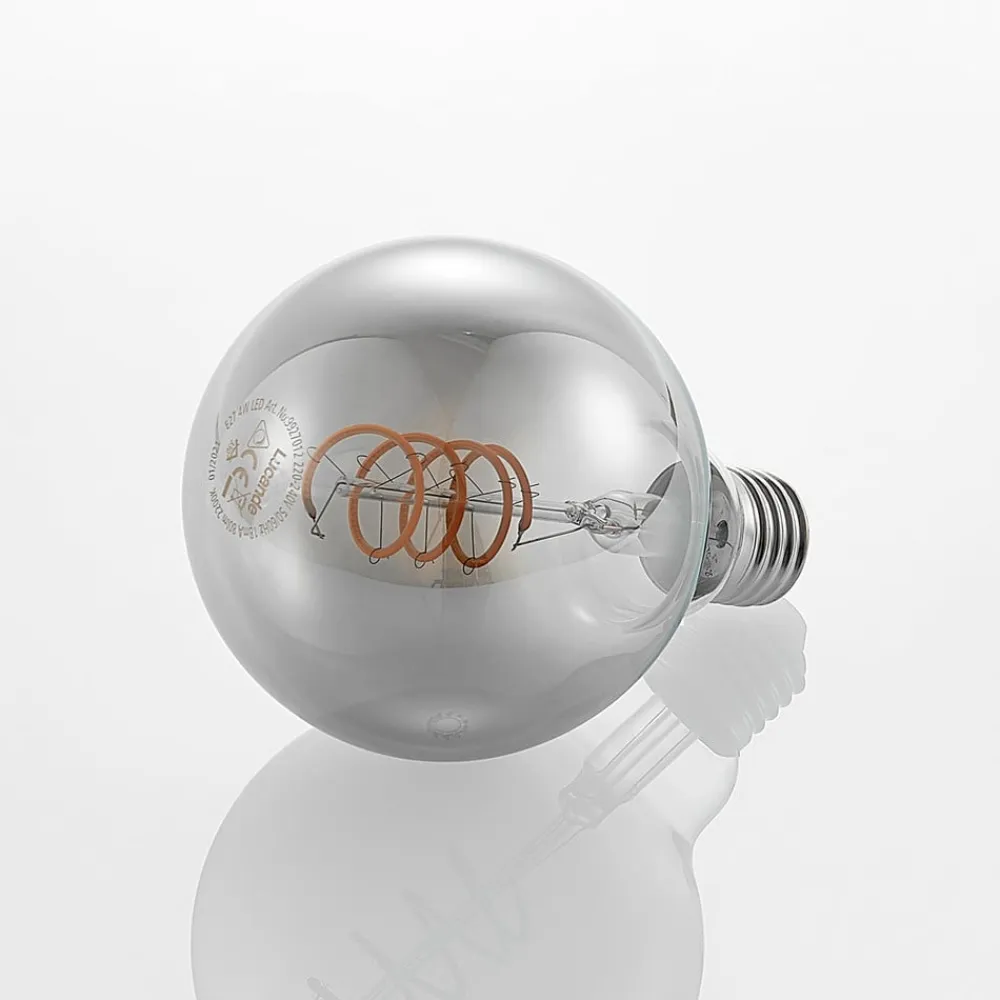 Lucande LED-pære E27 G95 4W smoke 1.800K dæmpbar