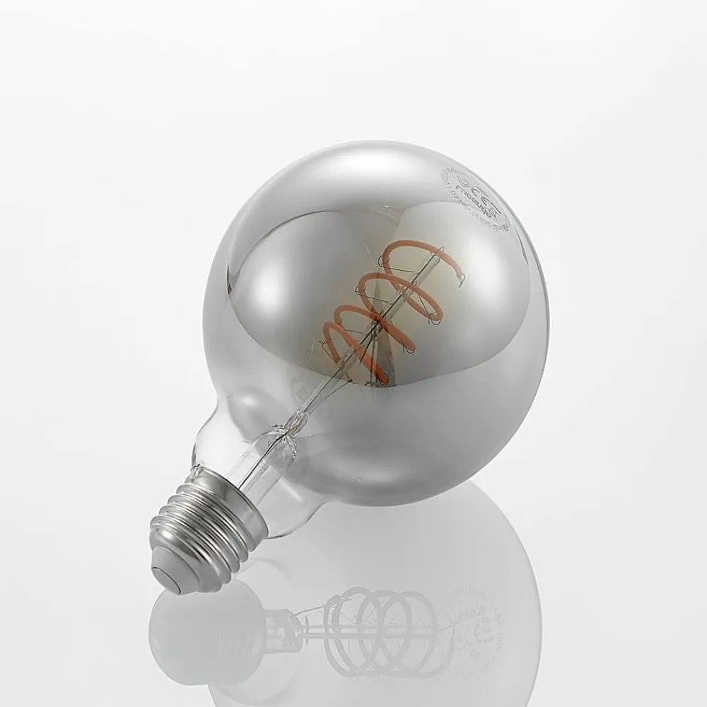 Lucande LED-pære E27 G95 4W smoke 1.800K dæmpbar