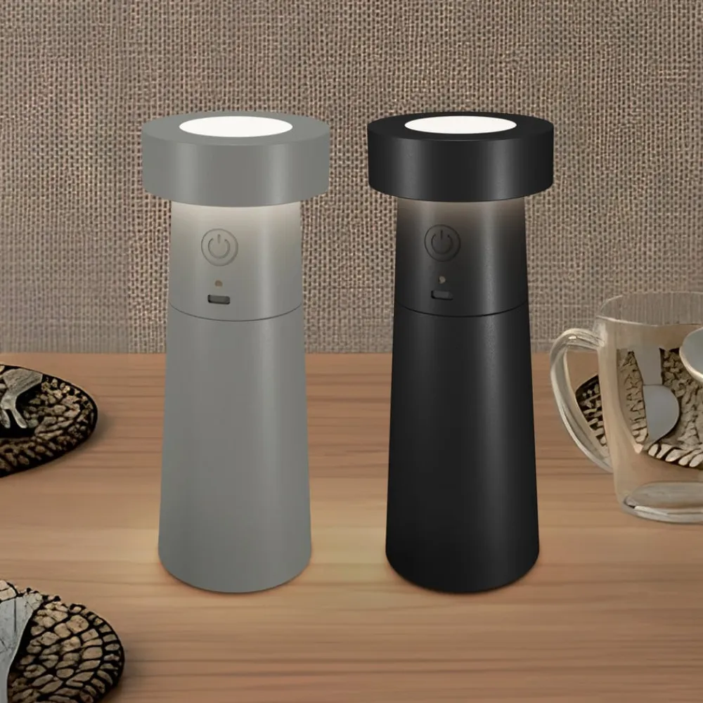 Lucande LED-salt- og peberbøsse Salt & Pepper, 2-pak