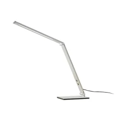 LED-skrivebordslampe Nicano, grå, metal, dæmpbar.^Lucande
