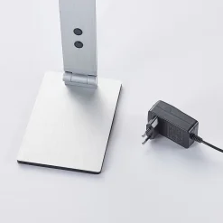 LED-skrivebordslampe Nicano, grå, metal, dæmpbar.^Lucande