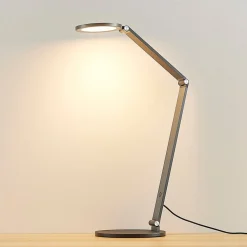 LED-skrivebordslampe Mion, 41 cm, rund, dæmpbar^Lucande New