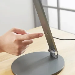 LED-skrivebordslampe Mion, 41 cm, rund, dæmpbar^Lucande New