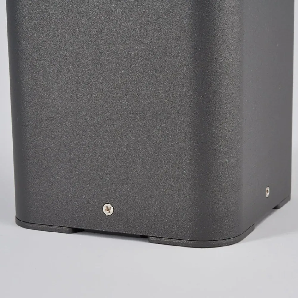 Lucande LED-sokkellampe Annika, antracit, metal, 50 cm