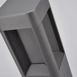 Lucande LED-sokkellampe Annika, antracit, metal, 50 cm