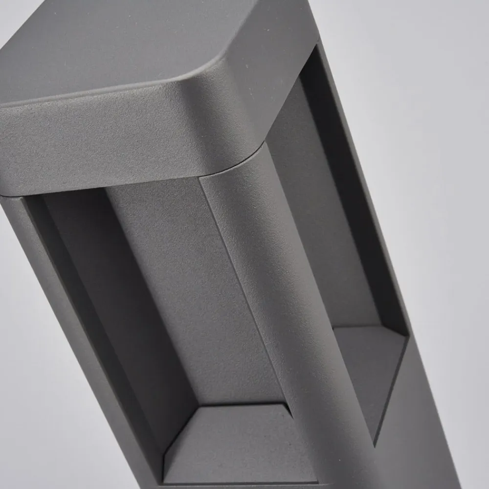 Lucande LED-sokkellampe Annika, antracit, metal, 50 cm