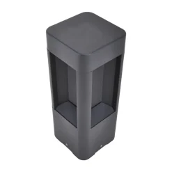 Lucande LED-sokkellampe Annika, antracit, metal, 30 cm