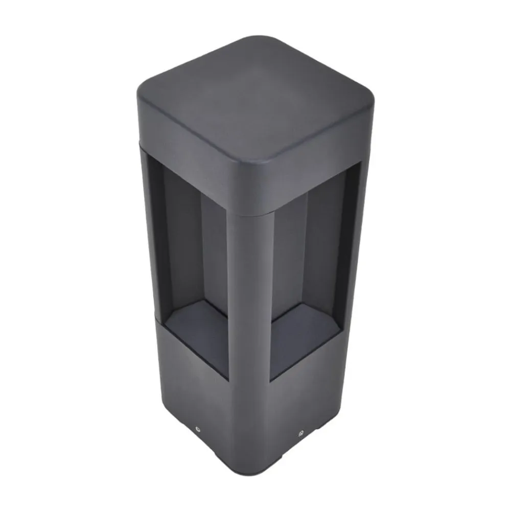 Lucande LED-sokkellampe Annika, antracit, metal, 30 cm