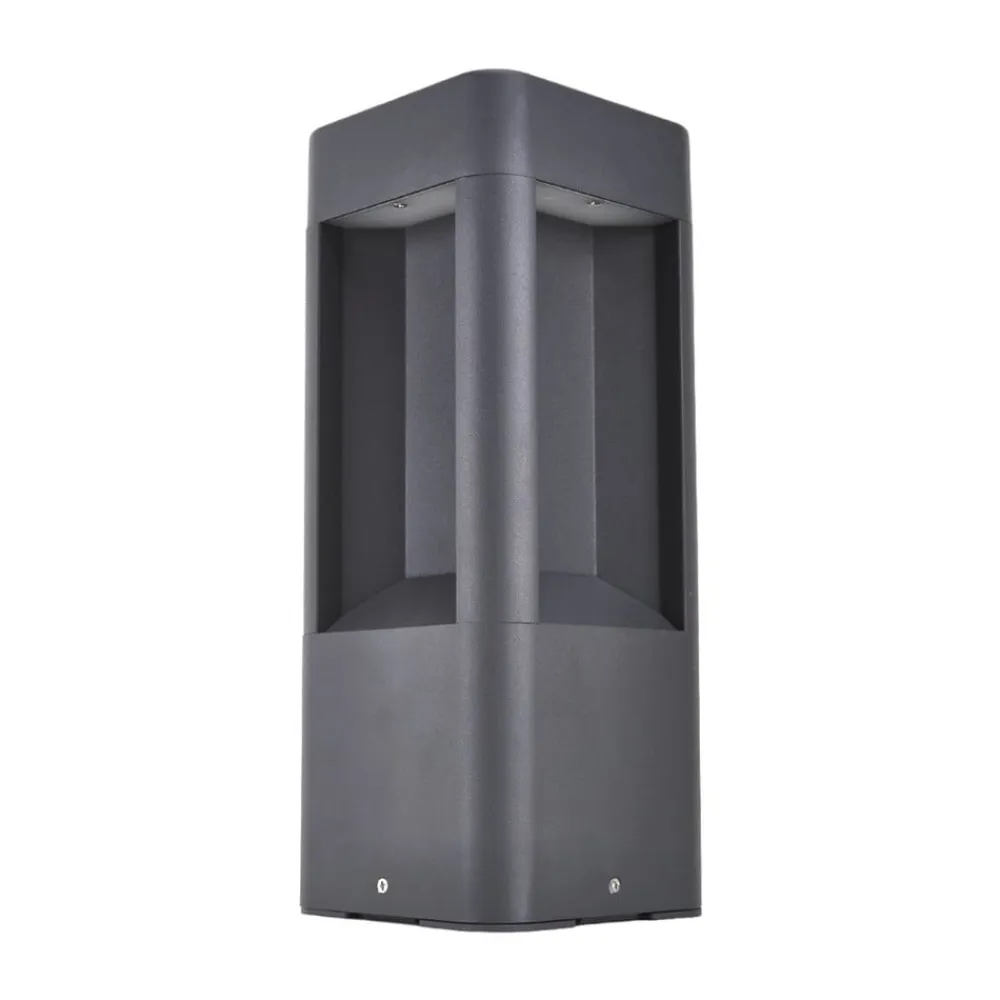 Lucande LED-sokkellampe Annika, antracit, metal, 30 cm