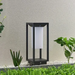 LED-sokkellampe Eliel, 34 cm, antracit, IP54^Lucande Discount