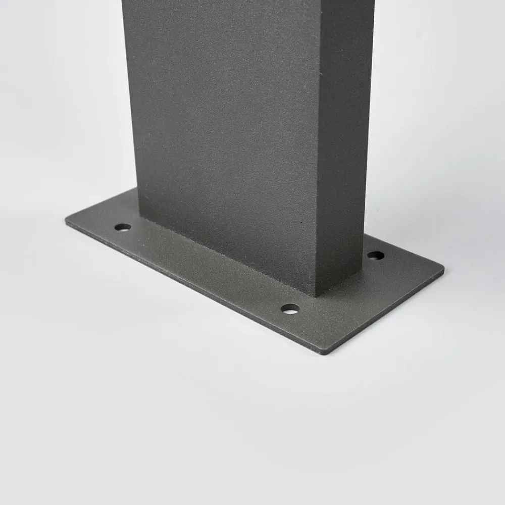 Lucande Sokkellamper>LED-sokkellampe Juvia, 40 cm, antracit, IP54