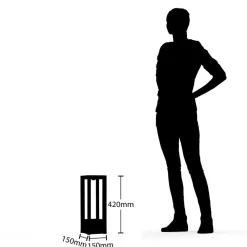 LED-sokkellampe Kalisa, IP65, 42 cm, grå, metal^Lucande Clearance