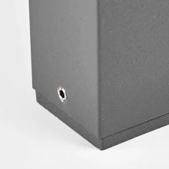 LED-sokkellampe Leya, 35 cm, antracit, metal, IP54^Lucande Online