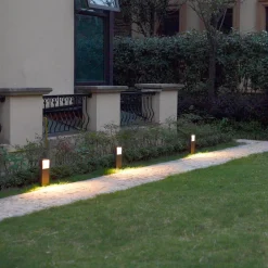 LED-sokkellampe Leya, 35 cm, antracit, metal, IP54^Lucande Online