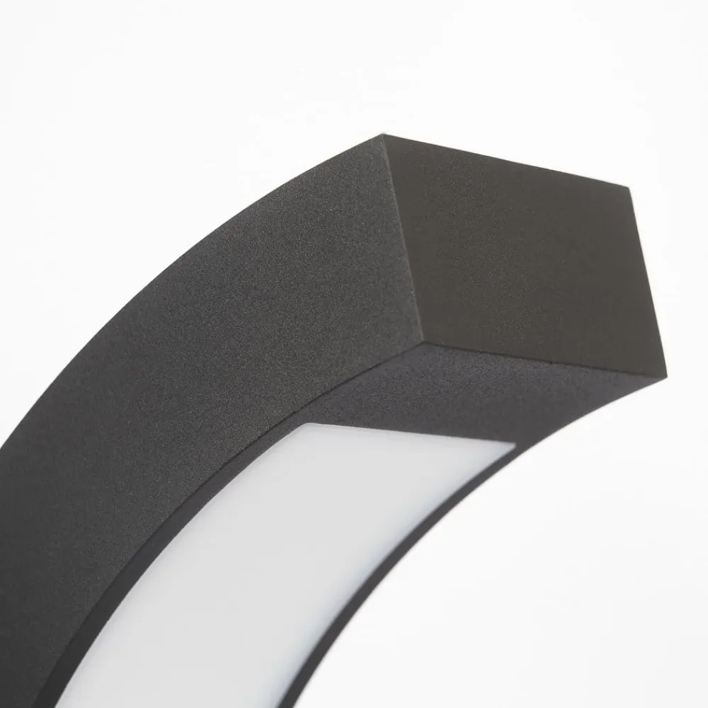 LED-sokkellampe Lennik, 40 cm, antracit, metal^Lucande