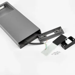 LED-sokkellampe Leya, 4 stk, 35cm, antracit, IP54^Lucande New