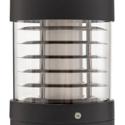 Lucande LED-sokkellampe Lucius, 27 cm, antracit, IP54