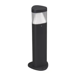 Lucande Sokkellamper|Terrassebelysning>LED-sokkellampe Milou, højde 30 cm, antracit, aluminium