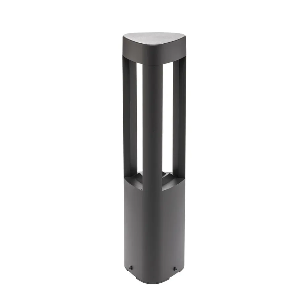 Lucande LED-sokkellampe Pirron, 50 cm, trekantet, IP54