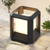 Lucande Terrassebelysning|Sokkellamper>LED-sokkellampe Serenella, antracit, metal, 27 cm