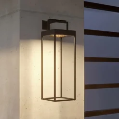 Lucande LED-solcellelampe Lynzy, 58 cm, sort, metal, IP65