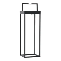 Lucande LED-solcellelampe Lynzy, 58 cm, sort, metal, IP65