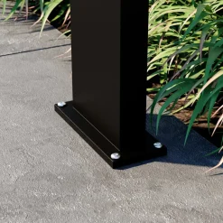 LED-solcellelampe Silvan, 100 cm, sensor, antracit^Lucande Online