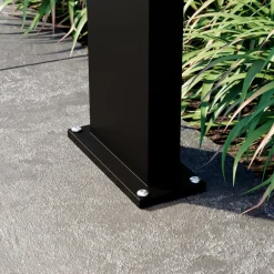 LED-solcellelampe Silvan, 60 cm, sensor, antracit^Lucande Discount