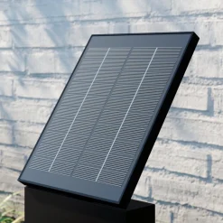 LED-solcellelampe Silvan, 60 cm, sensor, antracit^Lucande Discount