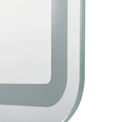 Lucande LED-spejl Celestiel, kantet, opvarmelig, CCT, 70 cm