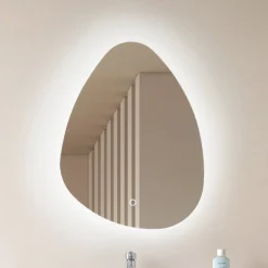 LED-spejl Celestiel, dråbeformet, CCT, 60 cm^Lucande Clearance