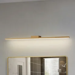 LED-spejllampe Kivana, kobber, metal, 90 cm, IP44^Lucande Clearance