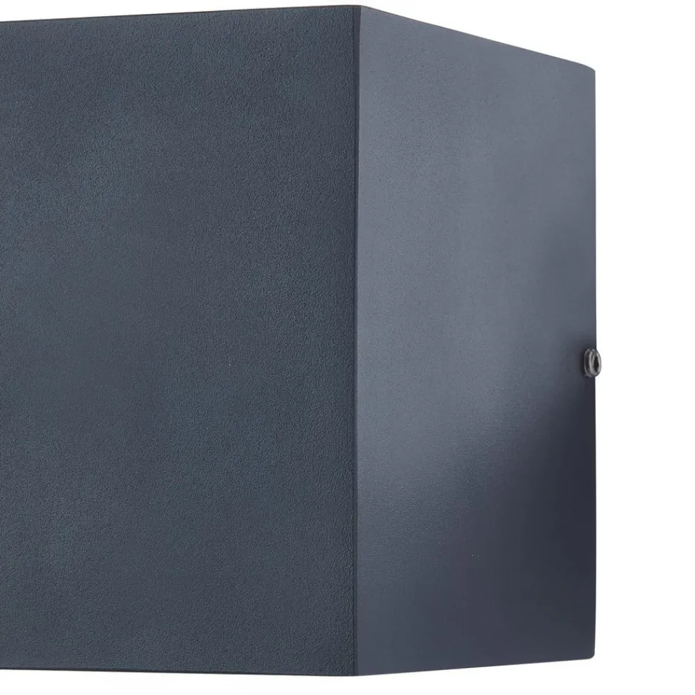 Lucande Terrassebelysning|Væglamper>LED-udendørs væglampe Merjem, 10 cm, op/ned, IP54