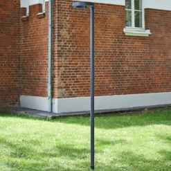 LED-udendørslampe Jannis, antracit, metal, 200 cm^Lucande Hot