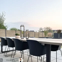 LED-udendørslampe Mirina, sort, genopladeligt batteri, touch-dæmper^Lucande Hot