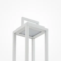 LED-udendørslampe Mirina, hvid, genopladeligt batteri, touch-dæmper^Lucande Best