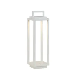 LED-udendørslampe Mirina, hvid, genopladeligt batteri, touch-dæmper^Lucande Best