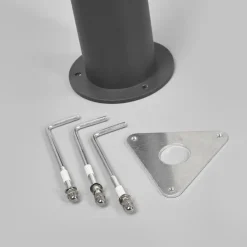 Lucande LED-udendørslampe Sidny, 220 cm, antracit, IP54