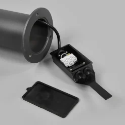 Lucande LED-udendørslampe Sidny, 220 cm, antracit, IP54