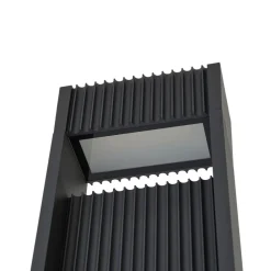 Lucande LED-udendørslampe Tavion, 230 cm, antracit, IP65