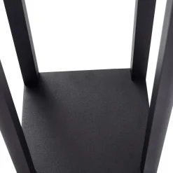 Lucande LED-udendørslampe Thorvid, højde 180 cm, sort