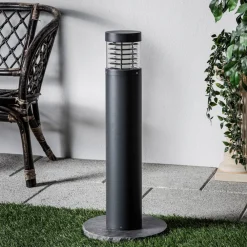 Lucande LED-vejlampe, 65 cm, antracit, metal, IP54