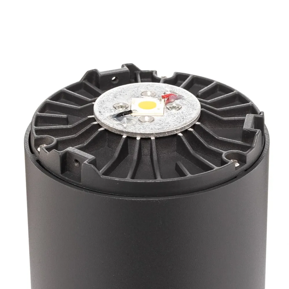 Lucande LED-vejlampe, 65 cm, antracit, metal, IP54